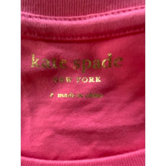 Kate Spade New York Deep Coral Pink Knit Short Trapeze Dress 2 Pocket Size Small - Picture 3 of 12